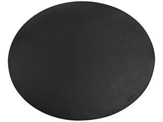 Oval placemat // black PU
